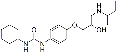 3-[4-[3-(butan-2-ylamino)-2-hydroxy-propoxy]phenyl]-1-cyclohexyl-urea CAS#: 38651-96-6