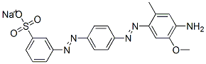 3-[[4-[(4-Amino-5-methoxy-2-methylphenyl)azo]phenyl]azo]benzenesulfonic acid sodium salt CAS#: 127090-21-5