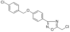 3-[4-[(4-CHLOROBENZYL)OXY]PHENYL]-5-(CHLOROMETHYL)-1,2,4-OXADIAZOLE CAS#: 286841-02-9