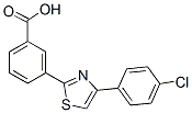 3-[4-(4-chlorophenyl)-1,3-thiazol-2-yl]benzoic acid CAS#: 35195-78-9
