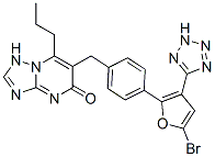 3-[[4-[5-bromo-3-(2H-tetrazol-5-yl)-2-furyl]phenyl]methyl]-2-propyl-1, 5,7,9-tetrazabicyclo[4.3.0]nona-2,5,7-trien-4-one CAS#: 168153-01-3
