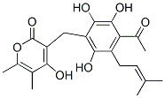 3-[4-Acetyl-2,3,6-trihydroxy-5-(3-methyl-2-butenyl)benzyl]-4-hydroxy-5,6-dimethyl-2H-pyran-2-one CAS#: 32274-51-4