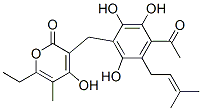 3-[4-Acetyl-2,3,6-trihydroxy-5-(3-methyl-2-butenyl)benzyl]-6-ethyl-4-hydroxy-5-methyl-2H-pyran-2-one CAS#: 32274-52-5