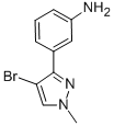 3-(4-BROMO-1-METHYL-1H-PYRAZOL-3-YL)ANILINE CAS#: 175201-77-1