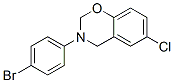 3-(4-BROMOPHENYL)-6-CHLORO-3,4-DIHYDRO-2H-BENZO[E][1,3]OXAZINE CAS#: 35183-57-4