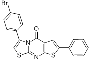 3-(4-Bromophenyl)-7-phenyl-5H-thiazolo(3,2-a)thieno(2,3-d)pyrimidin-5- one CAS#: 122945-78-2