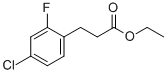 3-(4-CHLORO-2-FLUORO-PHENYL)-PROPIONIC ACID ETHYL ESTER CAS#: 377083-98-2