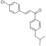3-(4-CHLOROPHENYL)-1-(4-ISOBUTYLPHENYL)PROP-2-EN-1-ONE CAS#: 175205-27-3