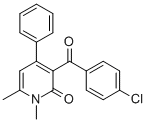 3-(4-Chlorobenzoyl)-1,6-dimethyl-4-phenyl-2(1H)-pyridinone CAS#: 143572-56-9