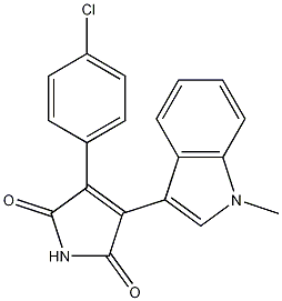 3-(4-Chlorophenyl)-4-(1-methyl-1H-indol-3-yl)-1H-pyrrole-2,5-dione CAS#: 125313-99-7