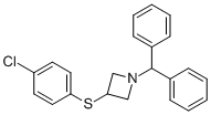 3-[(4-Chlorophenyl)thio]-1-(diphenylmethyl)azetidine CAS#: 132924-59-5