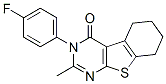 3-(4-Fluorophenyl)-5,6,7,8-tetrahydro-2-methyl[1]benzothieno[2,3-d]pyrimidin-4(3H)-one CAS#: 34387-08-1