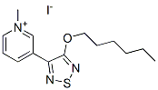 3-(4-HEXYLOXY-1,2,5-THIADIAZOL-3-YL)-1-METHYLPYRIDINIUM IODIDE CAS#: 131988-19-7