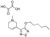 3-[4-(Hexyloxy)-1,2,5-thiadiazol-3-yl]-1,2,5,6-tetrahydro-1-methylpyridineoxalate CAS#: 141064-23-5