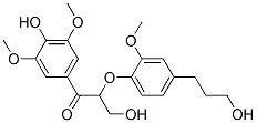 3-(4-Hydroxy-3,5-dimethoxyphenyl)-2-[[4-(3-hydroxypropyl)-2-methoxyphenyl]oxy]-1-hydroxypropan-3-one CAS#: 135743-06-5