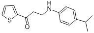 3-(4-ISOPROPYLANILINO)-1-(2-THIENYL)-1-PROPANONE CAS#: 346445-29-2