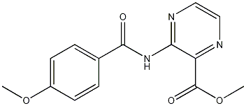 3-[(4-Methoxybenzoyl)amino]pyrazine-2-carboxylic acid methyl ester CAS#: 155513-79-4