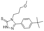 3-[4-(TERT-BUTYL)PHENYL]-4-(3-METHOXYPROPYL)-4,5-DIHYDRO-1H-1,2,4-TRIAZOLE-5-THIONE CAS#: 175334-68-6