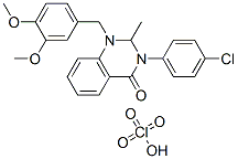 3-(4-chlorophenyl)-1-[(3,4-dimethoxyphenyl)methyl]-2-methyl-quinazolin -4-one perchlorate CAS#: 143579-10-6