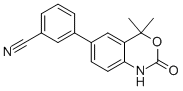 3-(4,4-DIMETHYL-2-OXO-2,4-DIHYDRO-1H-BENZO[D][1,3]OXAZIN-6-YL)BENZONITRILE CAS#: 304853-36-9