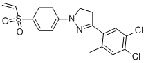 3-(4,5-dichloro-o-tolyl)-4,5-dihydro-1-[4-(vinylsulphonyl)phenyl]-1H-pyrazole CAS#: 35441-15-7