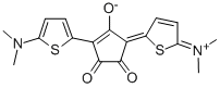 3-(5-Dimethylamino-thien-2-yl)-5-(2,5-dihydro-5-dimethylimmonium-thien-2-ylidene)-1,2-dioxo-cyclopenten-4-olate CAS#: 139255-47-3