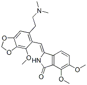 3-[[6-[2-(Dimethylamino)ethyl]-4-methoxy-1,3-benzodioxol-5-yl]methylene]-2,3-dihydro-6,7-dimethoxy-1H-isoindol-1-one CAS#: 38952-67-9