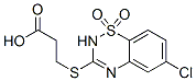 3-[(6-Chloro-2H-1,2,4-benzothiadiazine 1,1-dioxide)-3-ylthio]propanoic acid CAS#: 124850-85-7