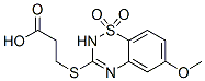 3-[(6-Methoxy-2H-1,2,4-benzothiadiazine 1,1-dioxide)-3-ylthio]propanoic acid CAS#: 124850-87-9