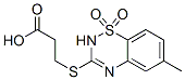 3-[(6-Methyl-2H-1,2,4-benzothiadiazine 1,1-dioxide)-3-ylthio]propanoic acid CAS#: 124802-93-3