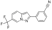 3-(6-(TRIFLUOROMETHYL)PYRAZOLO[1,5-A]PYRIDIN-2-YL)BENZONITRILE CAS#: 372122-60-6