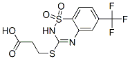 3-[[6-(Trifluoromethyl)-2H-1,2,4-benzothiadiazine 1,1-dioxide]-3-ylthio]propanoic acid CAS#: 124850-88-0