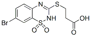 3-[(7-Bromo-2H-1,2,4-benzothiadiazine 1,1-dioxide)-3-ylthio]propanoic acid CAS#: 124802-91-1