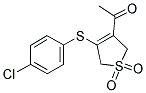 3-ACETYL-4-[(4-CHLOROPHENYL)SULFANYL]-2,5-DIHYDRO-1H-1LAMBDA6-THIOPHENE-1,1-DIONE CAS#: 339022-63-8