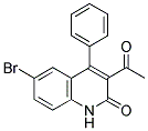 3-ACETYL-6-BROMO-4-PHENYLQUINOLIN-2(1H)-ONE CAS#: 139781-14-9