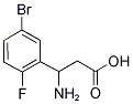 3-AMINO-3-(5-BROMO-2-FLUOROPHENYL)PROPANOIC ACID CAS#: 299441-23-9