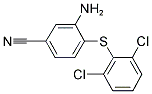 3-AMINO-4-[(2,6-DICHLOROPHENYL)SULFANYL]BENZENECARBONITRILE CAS#: 338982-10-8
