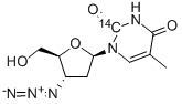 3'-AZIDO-3'-DEOXYTHYMIDINE-2-14C CAS#: 118896-97-2