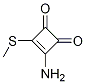 3-Amino-4-(methylsulfanyl)cyclobut-3-ene-1,2-dione CAS#: 152836-69-6