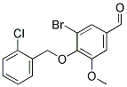 3-BROMO-4-[(2-CHLOROBENZYL)OXY]-5-METHOXYBENZALDEHYDE CAS#: 345985-64-0