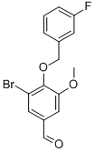 3-BROMO-4-[(3-FLUOROBENZYL)OXY]-5-METHOXYBENZALDEHYDE CAS#: 346459-51-6