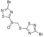 3-BROMO-5-[(3-BROMO-1,2,4-THIADIAZOL-5-YLTHIO)METHYLSULFINYL]-1,2,4-THIADIAZOLE CAS#: 134947-29-8
