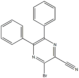 3-BroMo-5,6-diphenylpyrazine-2-carbonitrile CAS#: 34121-87-4