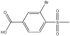 3-Bromo-4-(methylsulfonyl)benzoic Acid CAS#: 39058-84-9