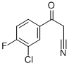3-CHLORO-4-FLUOROBENZOYLACETONITRILE CAS#: 267880-79-5