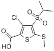3-CHLORO-4-(ISOPROPYLSULFONYL)-5-(METHYLTHIO)THIOPHENE-2-CARBOXYLIC ACID CAS#: 175202-23-0