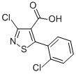 3-CHLORO-5-(2-CHLOROPHENYL)ISOTHIAZOLE-4-CARBOXYLIC ACID CAS#: 306935-52-4
