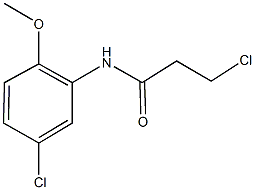 3-CHLORO-N-(5-CHLORO-2-METHOXYPHENYL)PROPANAMIDE CAS#: 346726-62-3