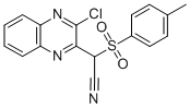 (3-CHLORO-QUINOXALIN-2-YL)-(TOLUENE-4-SULFONYL)-ACETONITRILE CAS#: 121512-59-2