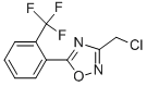 3-(CHLOROMETHYL)-5-(2-(TRIFLUOROMETHYL)PHENYL)-1,2,4-OXADIAZOLE CAS#: 133144-89-5